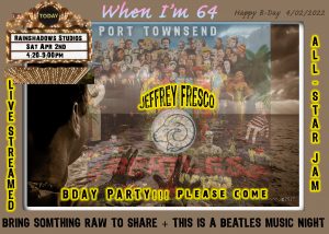Jeffrey's BDAY "When I'm 64" Sing along instructions and Lyrics MP3 + or Video Request Please.